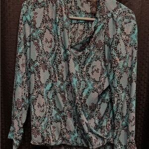 Stylish Snake Print Women's Top